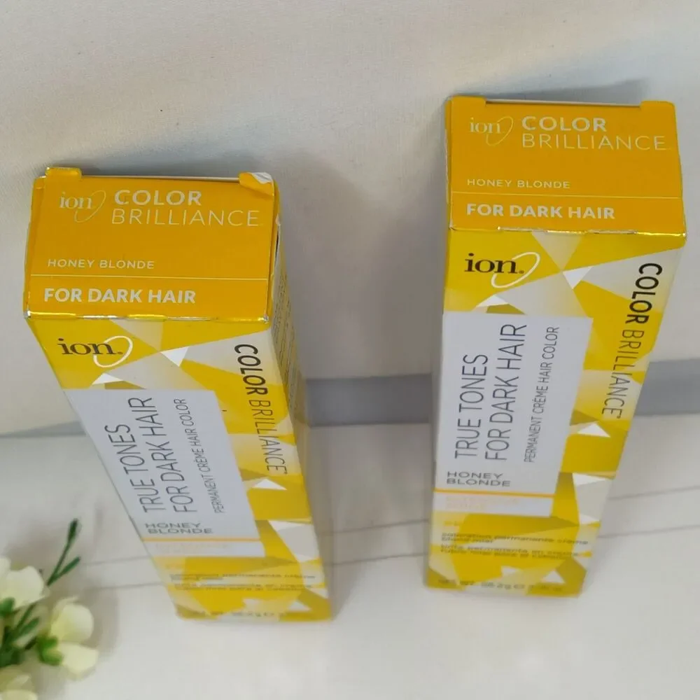 2X Ion True Tones For Dark Hair Permanent Crème Hair Color Honey Blonde